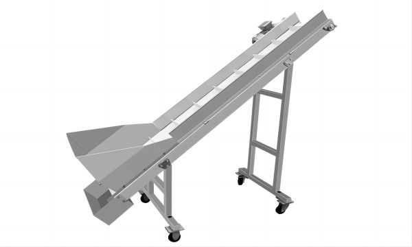 Adjustable Inclined Cleated Belt Conveyor