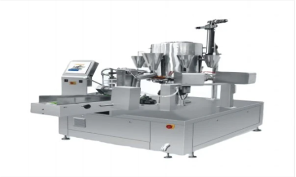 8-Stations and 10-Vacuum Chambers Premade Bag Vacuum Packaging Machine